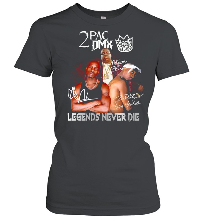 2 Pac DMX Legends Never Die Graphic Tee DZT