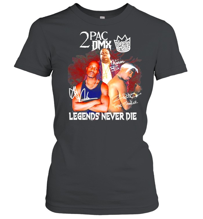 2pac DMX Legends Never Die Graphic Tee DZT