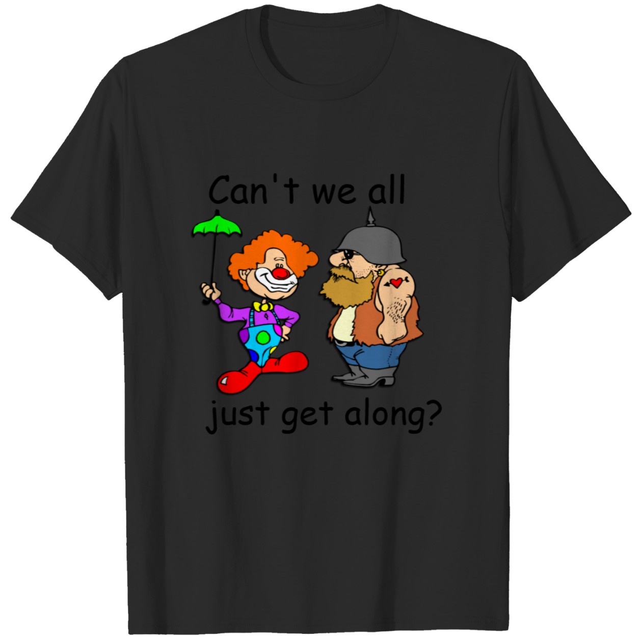 Can’t We Get Along Graphic Tee DZT