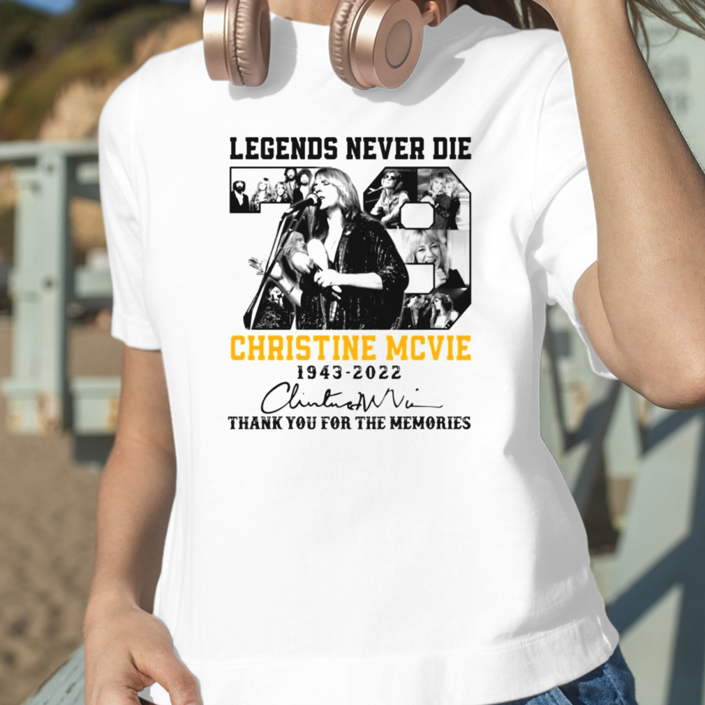 Christine Mcvie Legends Never Die Vintage Retro Rock Pop Music Graphic Tee DZT