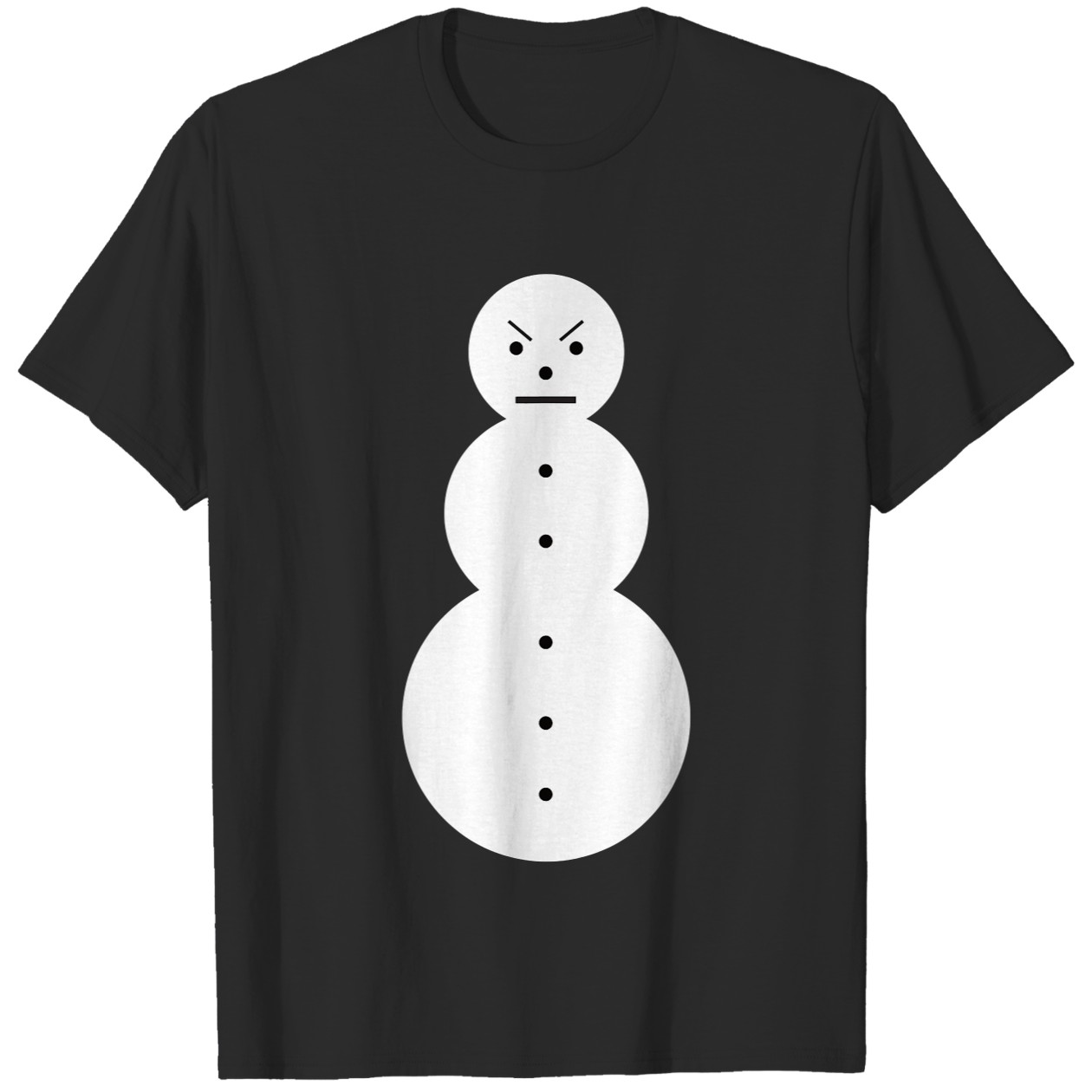 Funny Angry Jeezy Snowman Graphic Tee DZT