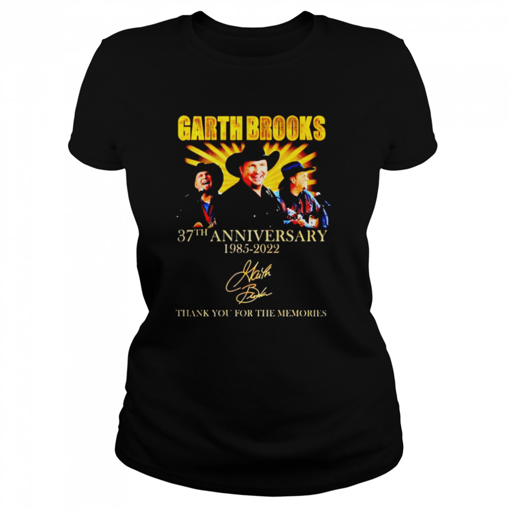 Garth Brooks 37th Anniversary 1985-2022 Signature T-Shirt DZT