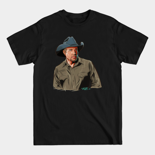 Garth Brooks Illustrated Graphic Tee by Paul Cemmick DZT