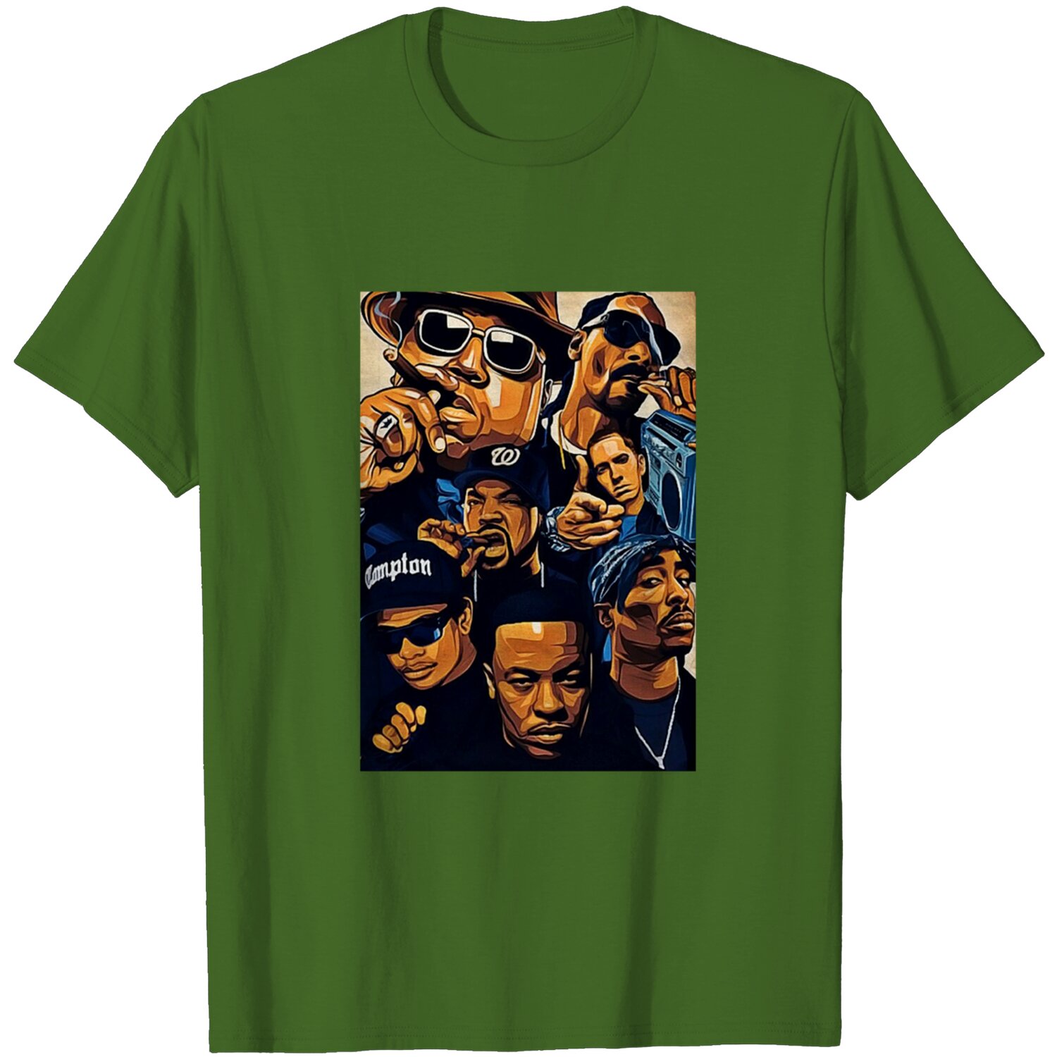 Hip Hop Legends All Together Graphic Tee featuring Snoop Dogg DZT