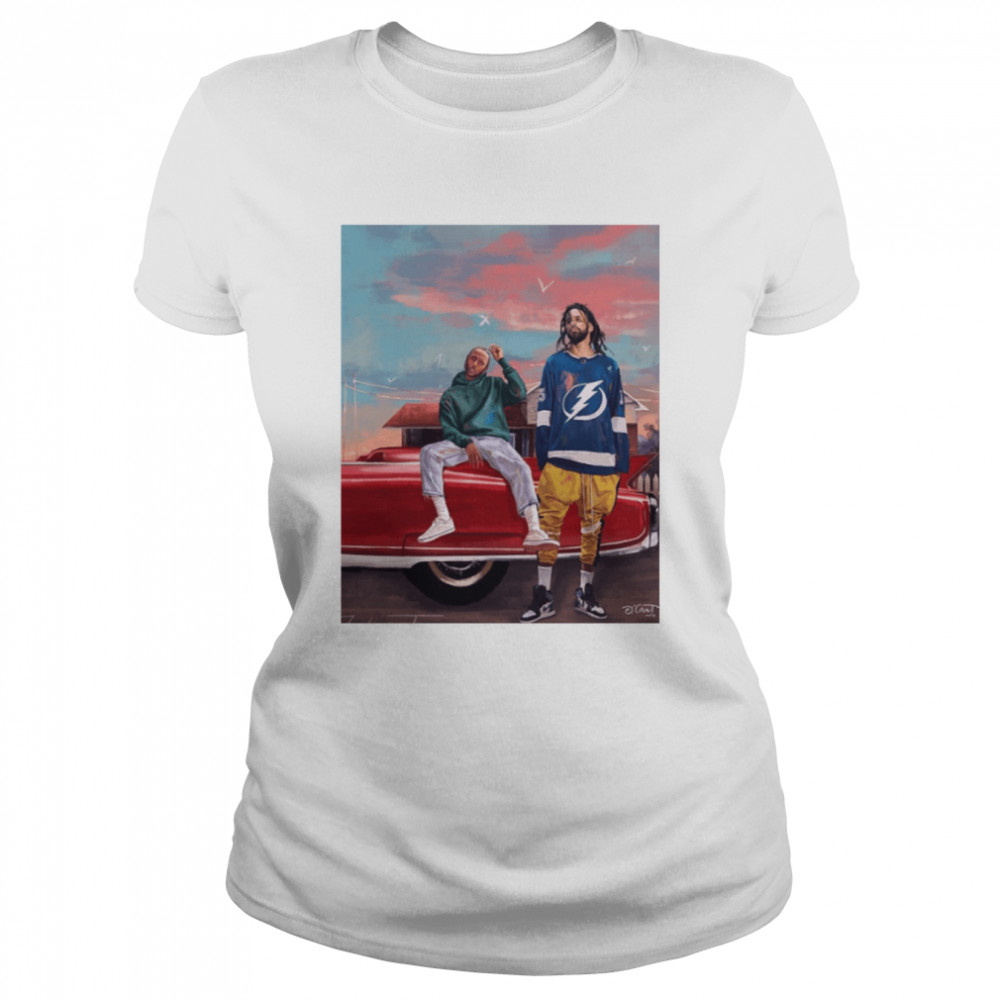 J. Cole and Kendrick Lamar Collab Graphic Tee DZT