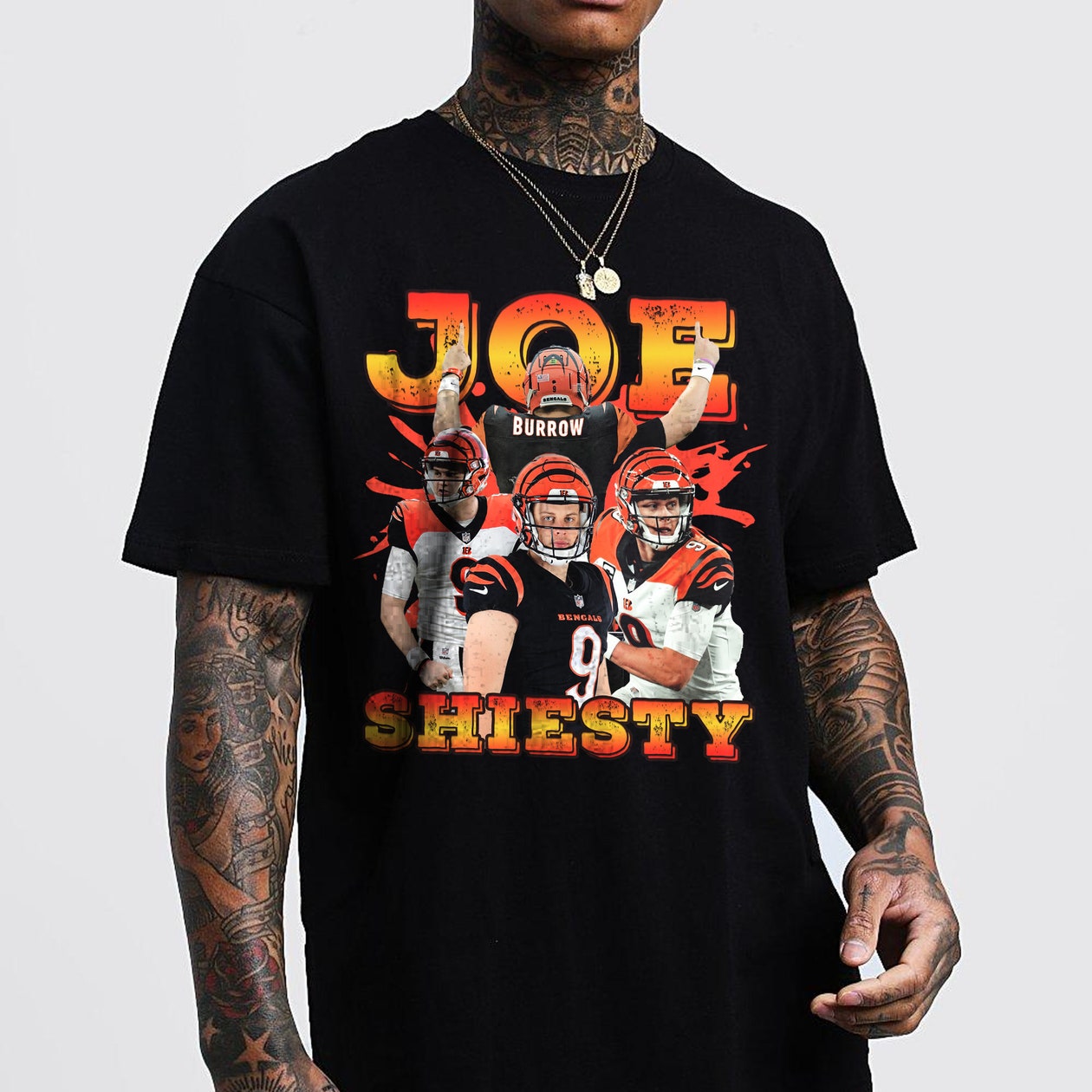 Joe Burrow Cajun T-Shirt DZT