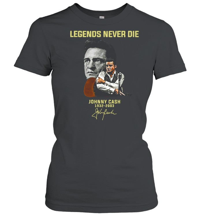 Johnny Cash Legends Never Die Signature Tee DZT