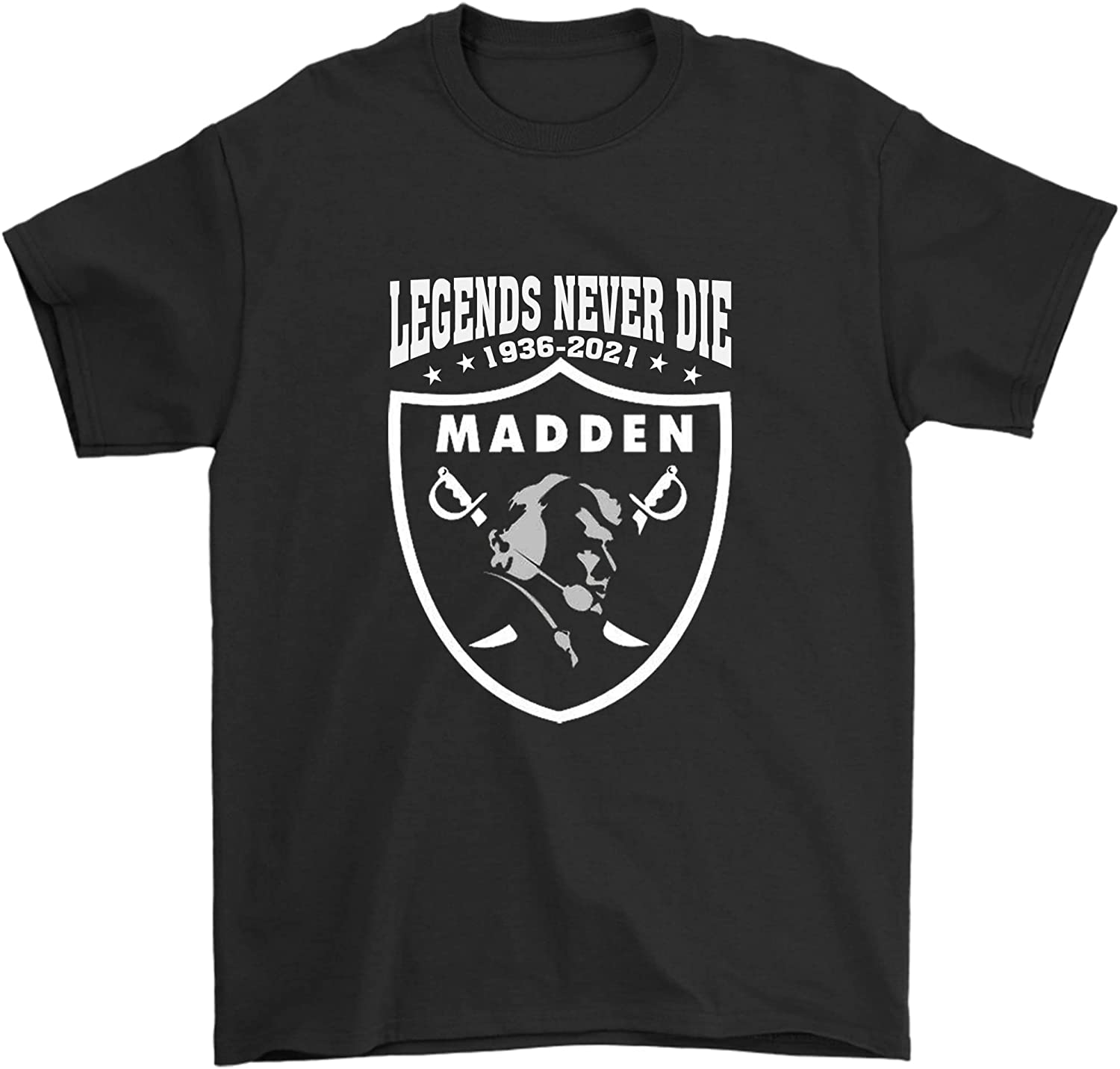 Legends Never Die John Madden Raiders Graphic Tee DZT