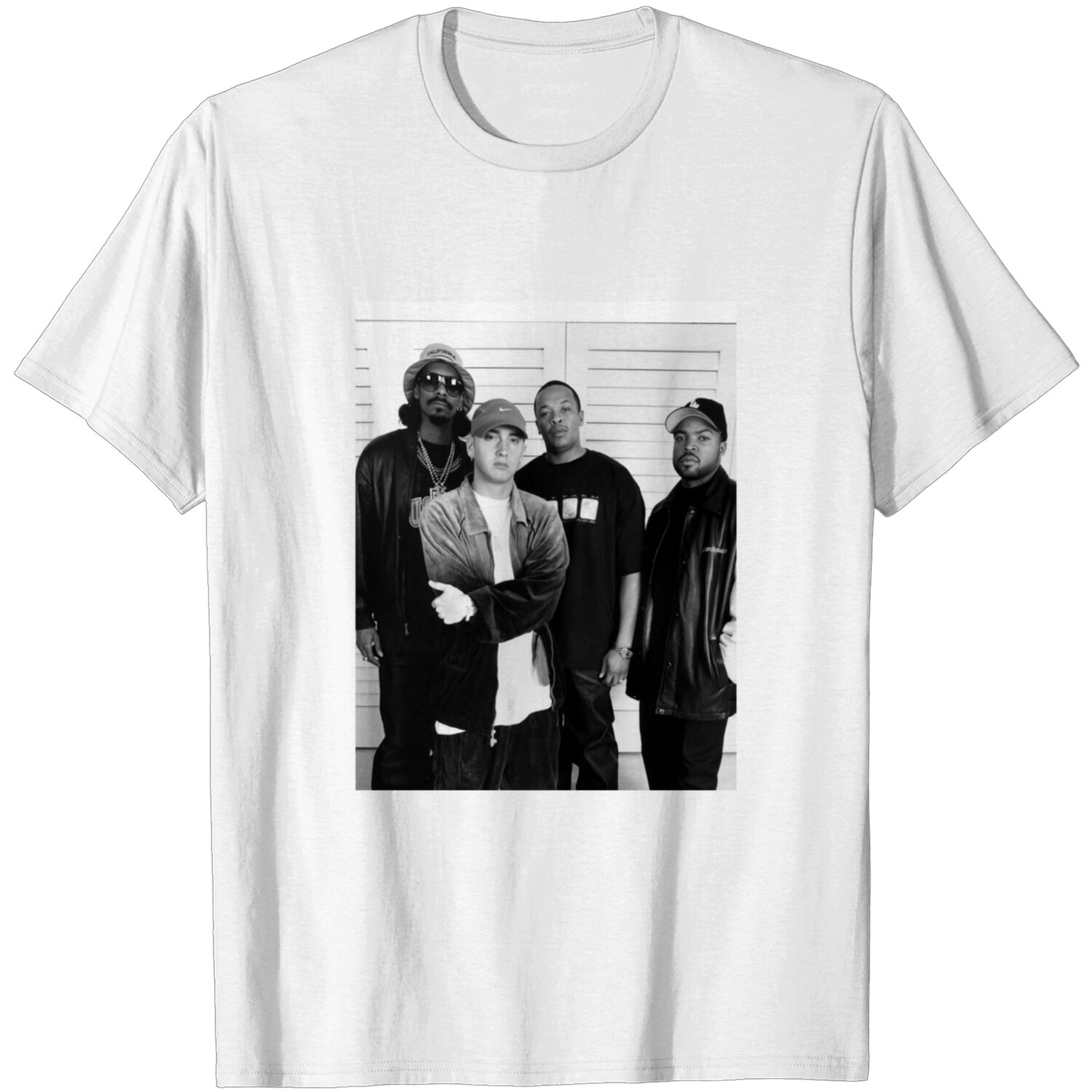 Legends of Hip Hop Vintage Graphic Tee featuring Eminem, Dr. Dre, Ice Cube, and Snoop Dogg DZT