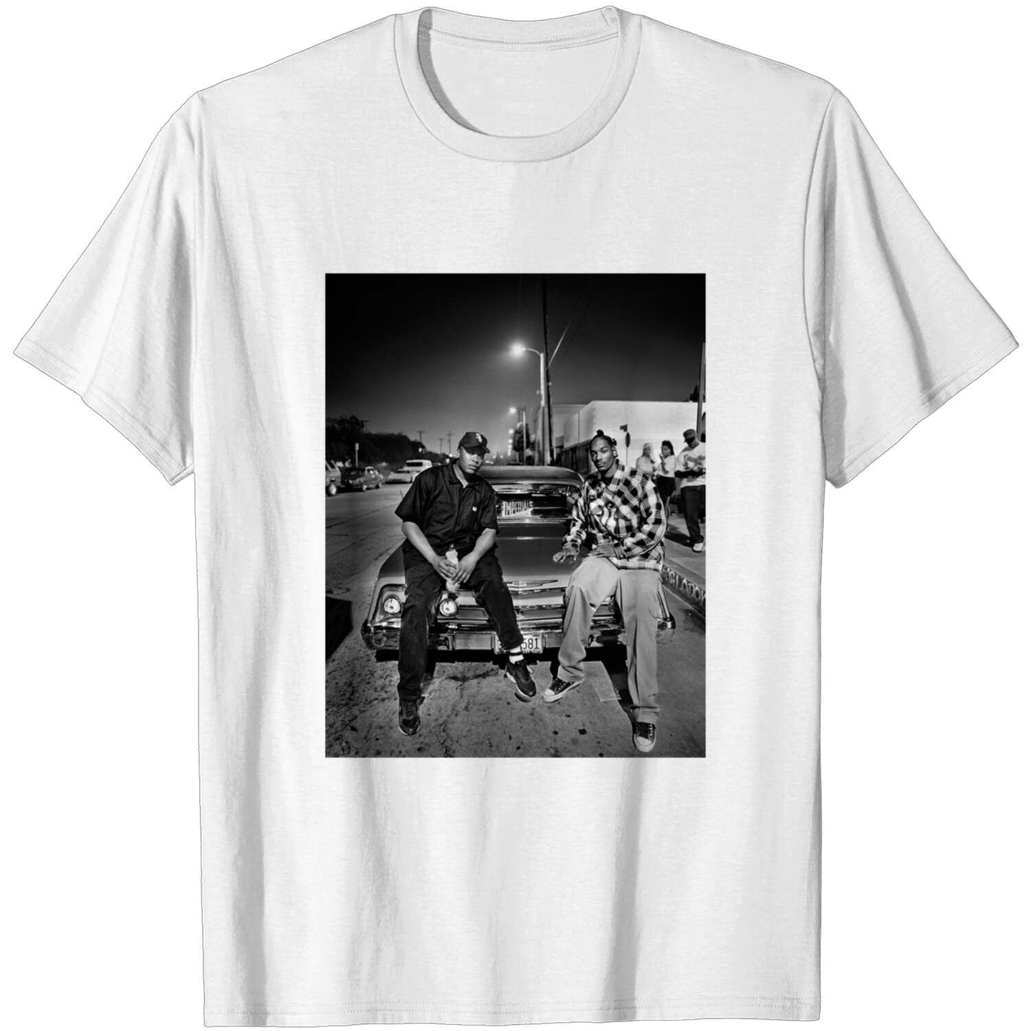 Legends of Hip Hop Vintage Graphic Tee featuring Eminem, Dr. Dre, Ice Cube, and Snoop Dogg DZT01