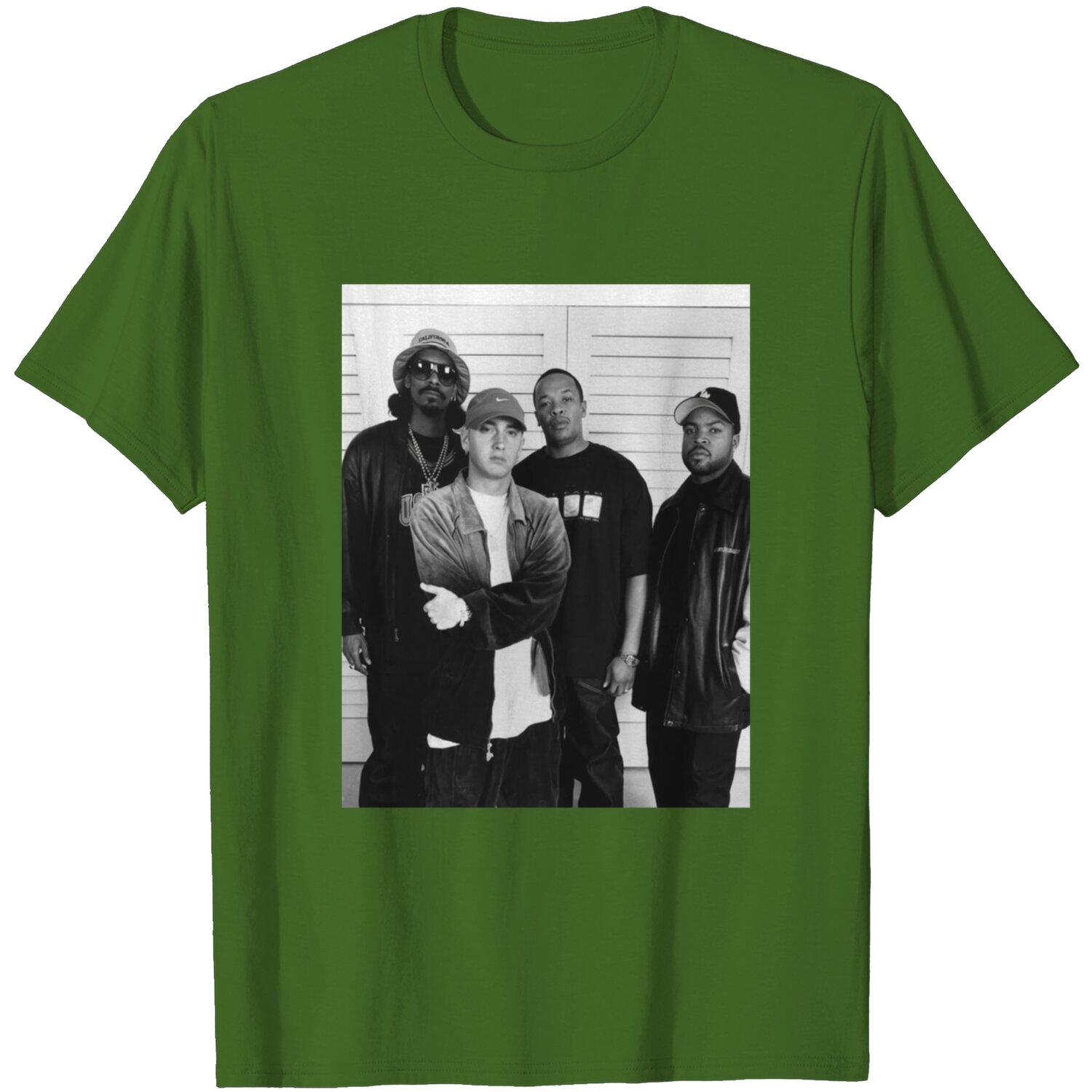 Legends of Hip Hop Vintage Graphic Tee featuring Eminem, Dr. Dre, Ice Cube, and Snoop Dogg DZT02