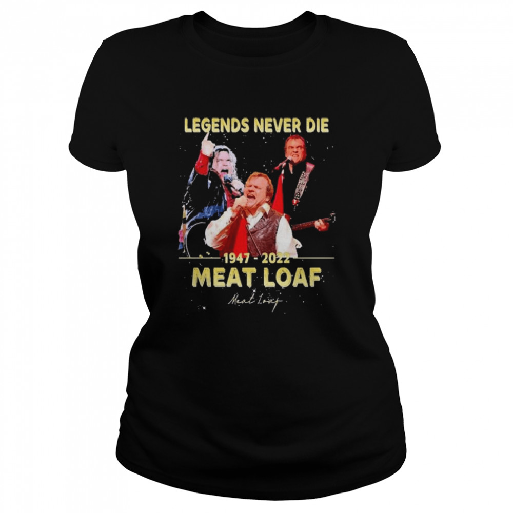 Meat Loaf 1947-2022 Legends Never Die Signature Tee DZT