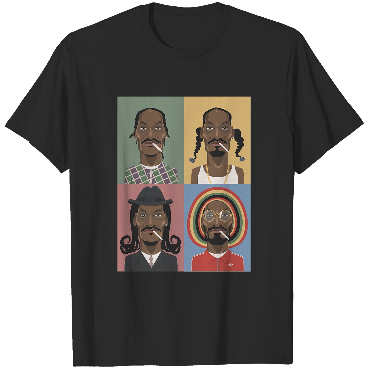 Multicolor Art Snoop Dogg Tee DZT