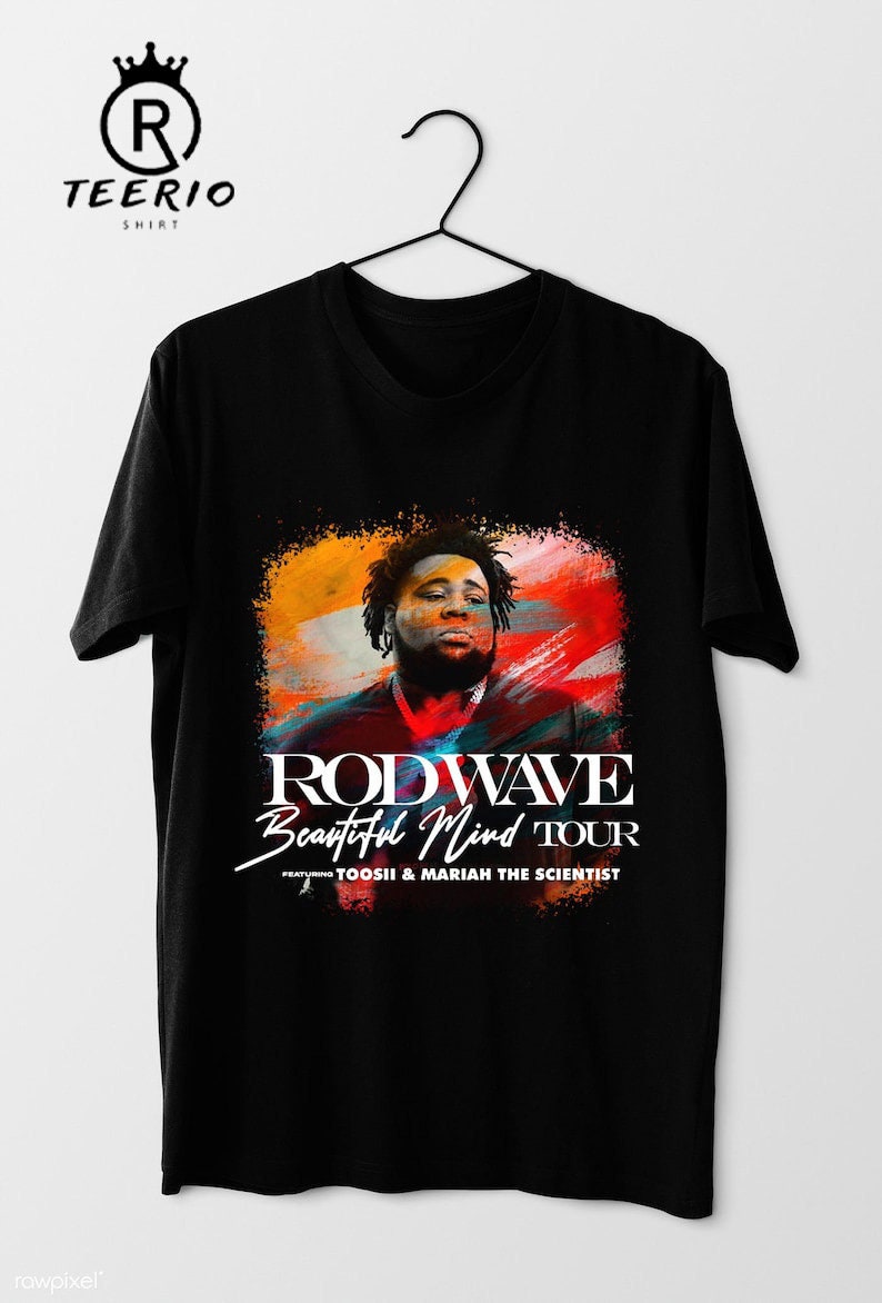 Rod Wave Beautiful Mind 2022 Tour Shirt DZT