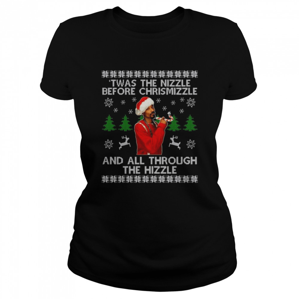 Snoop Dogg Santa Ugly Christmas Graphic Tee DZT