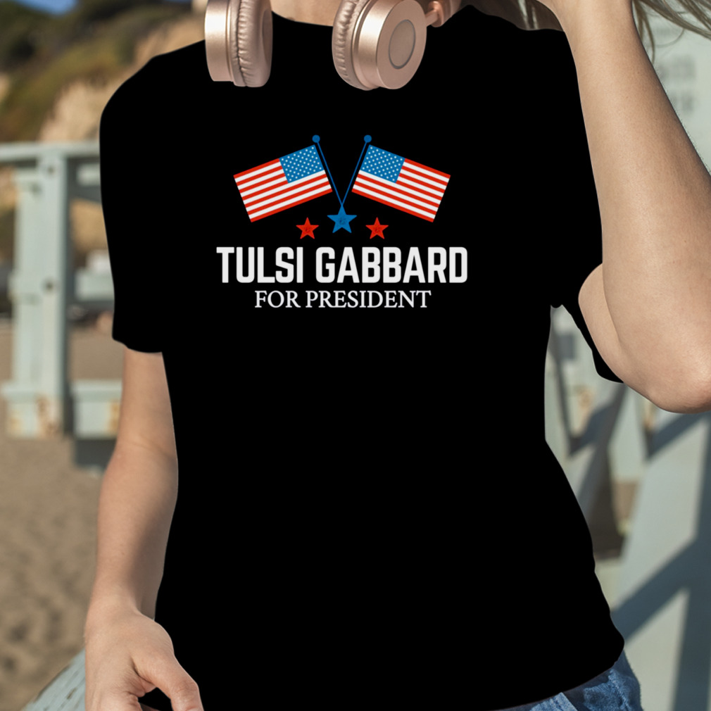 Tulsi Gabbard USA Flag Graphic Tee DZT