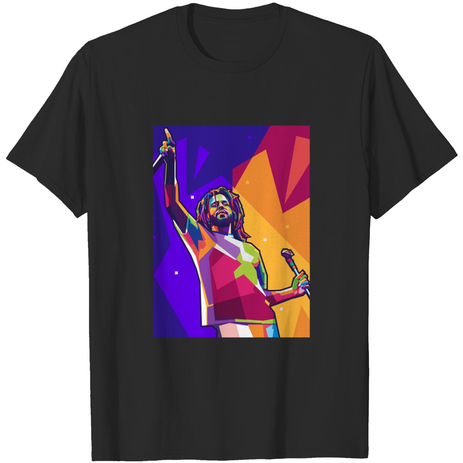 Vibrant J. Cole Pop Art T-Shirt DZT