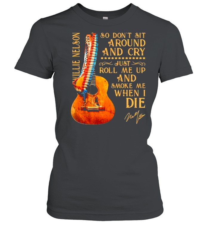Willie Nelson Guitar Quote Graphic Tee DZT