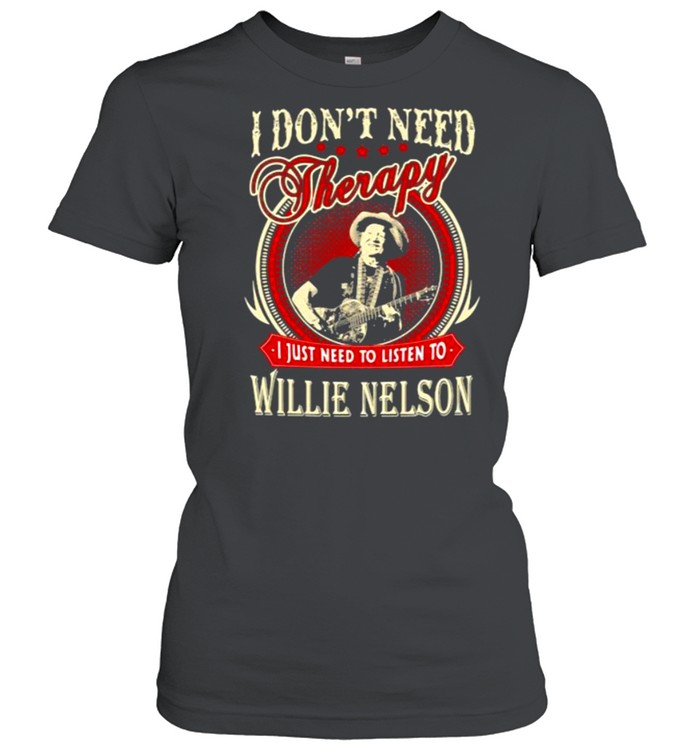 Willie Nelson Therapy Alternative Graphic Tee DZT